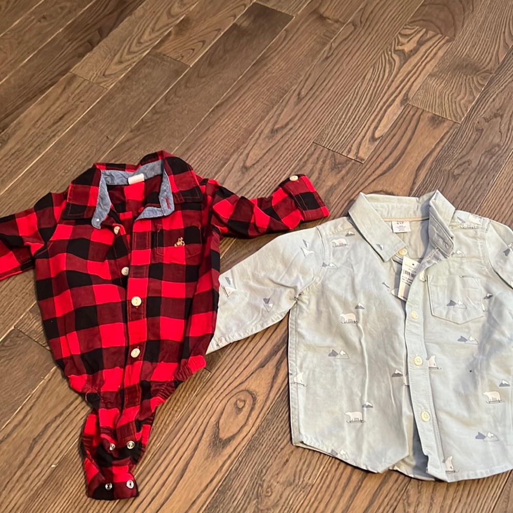 Like new/. Brand new with tags gap kids 6 to 12 months tops